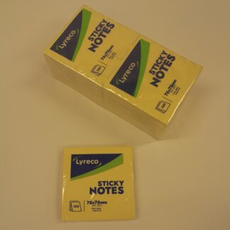 Viestilappu 76x76mm keltainen